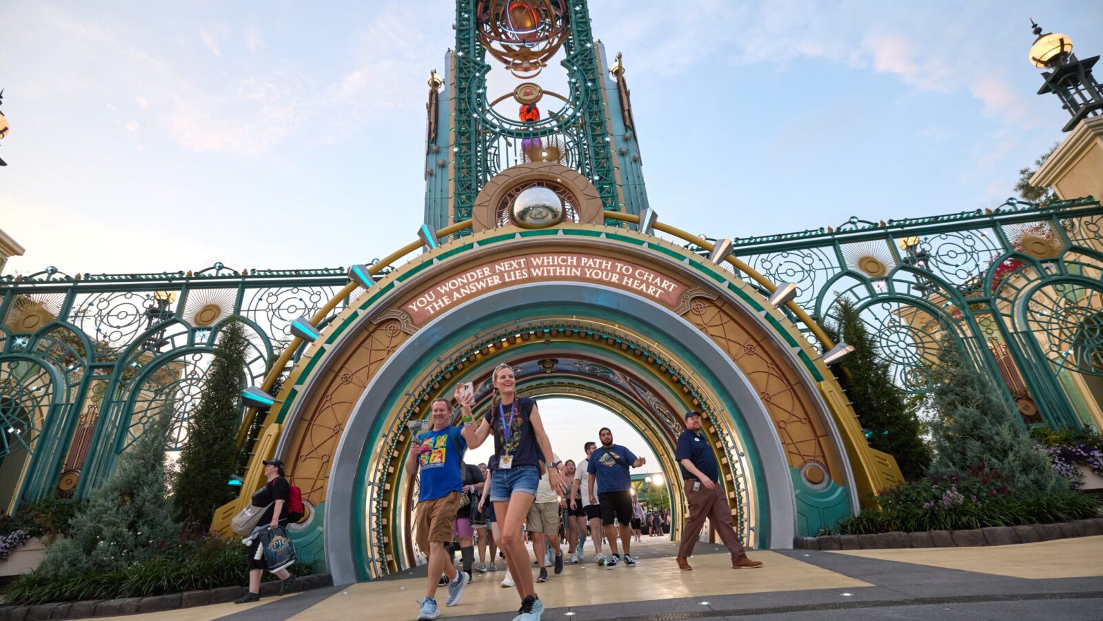 Entry portal into Epic Universe