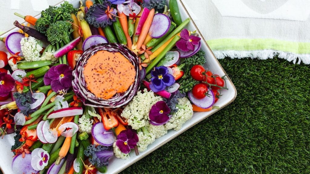 Picnic crudites by Four Seasons Los Angeles at Beverly Hills