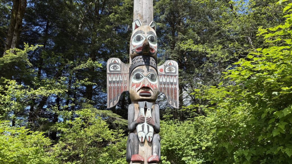 Totem poles in Alaska