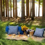 forest picnic set up by The Chatwal Lodge