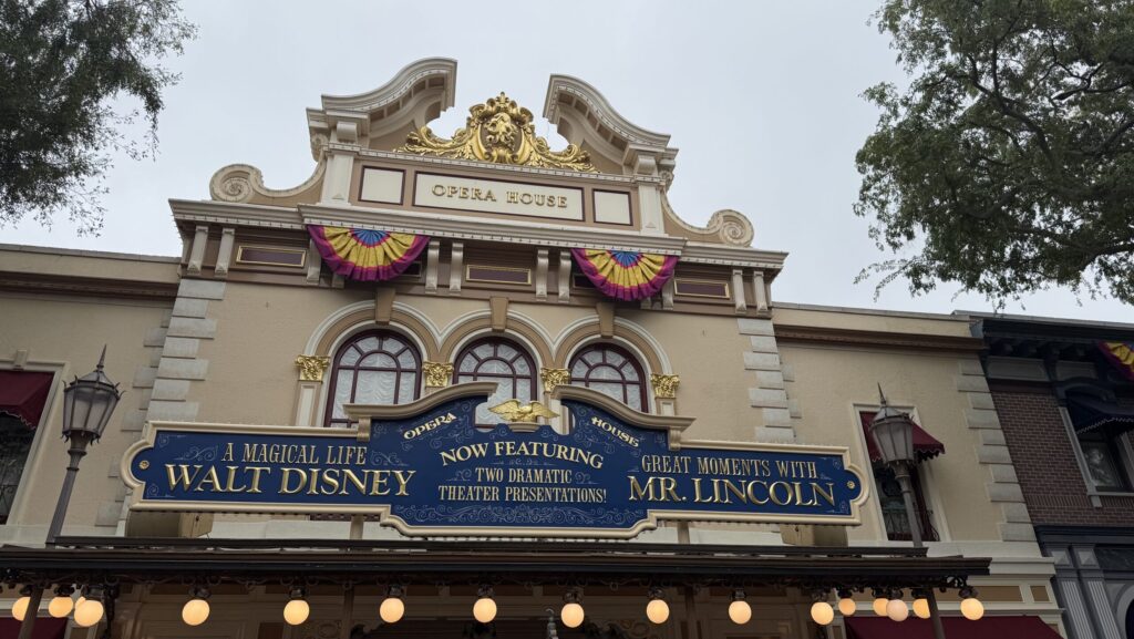 Entrance to the Main Street Opera House at Disneyland