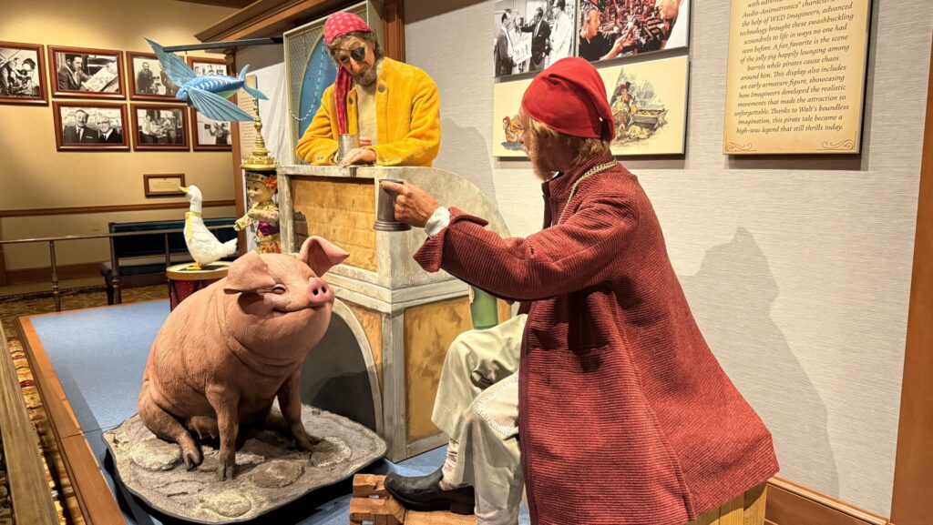 Animatronics display inside the gallery at Walt Disney - A Magical Life