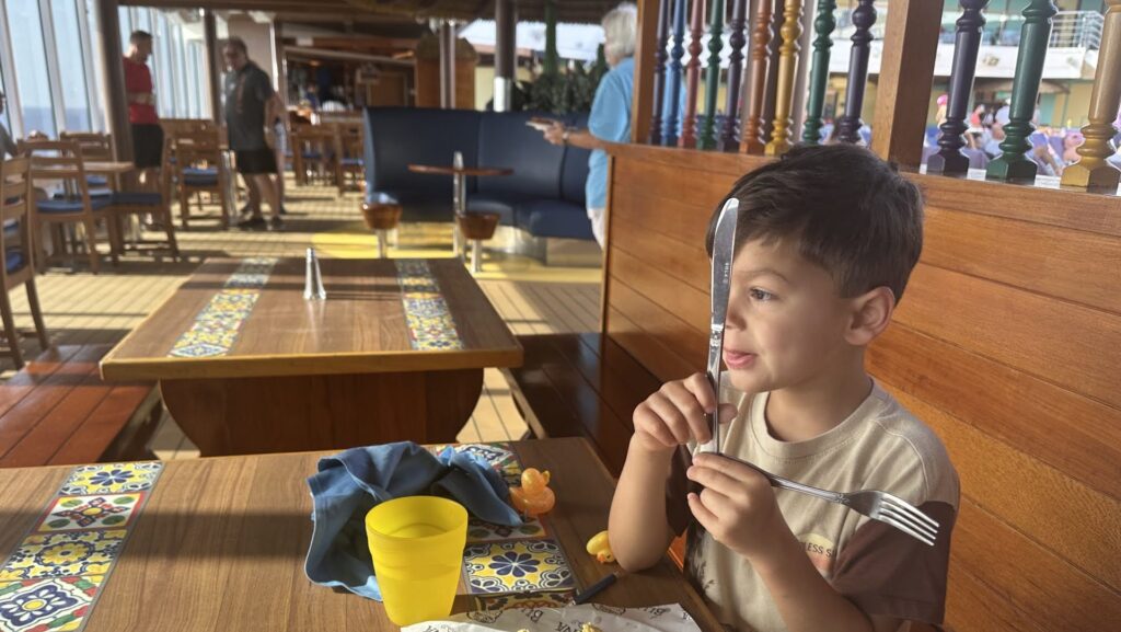 Quiet breakfast at BlueIguana Cantina - 
