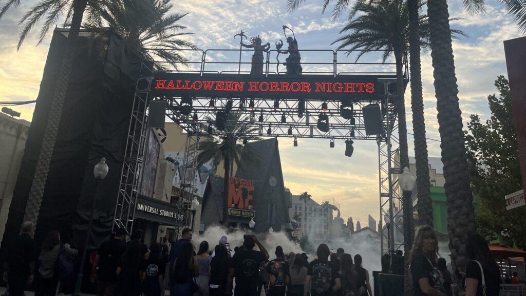 Entrance to Universal Studios Florida for Halloween Horror Nights