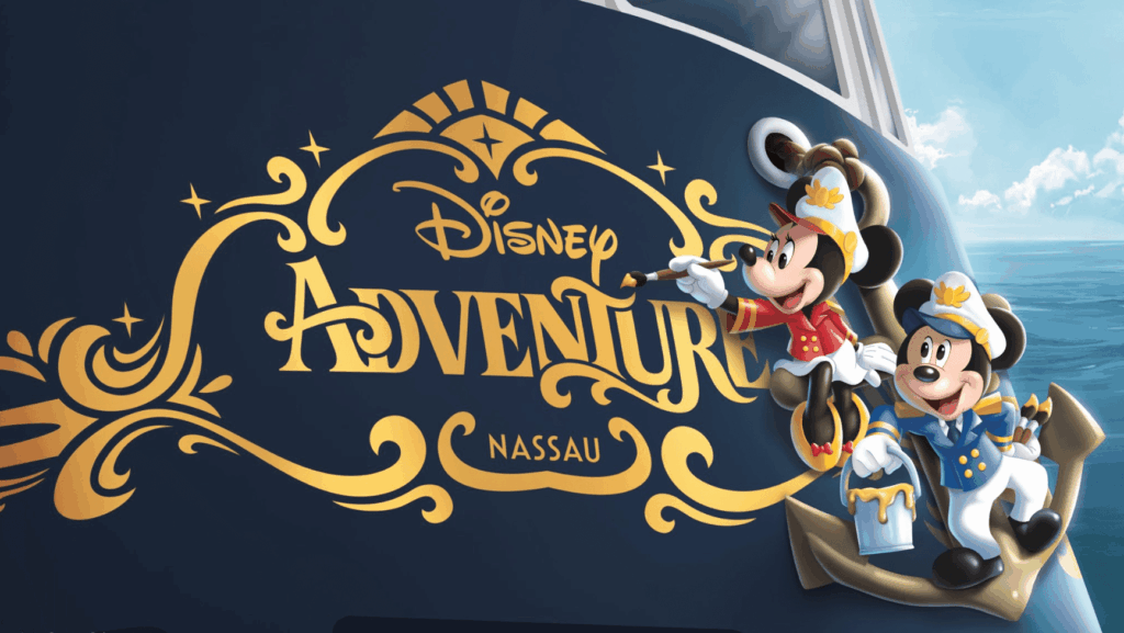 Artist rendering of the Disney Adventure stern characters