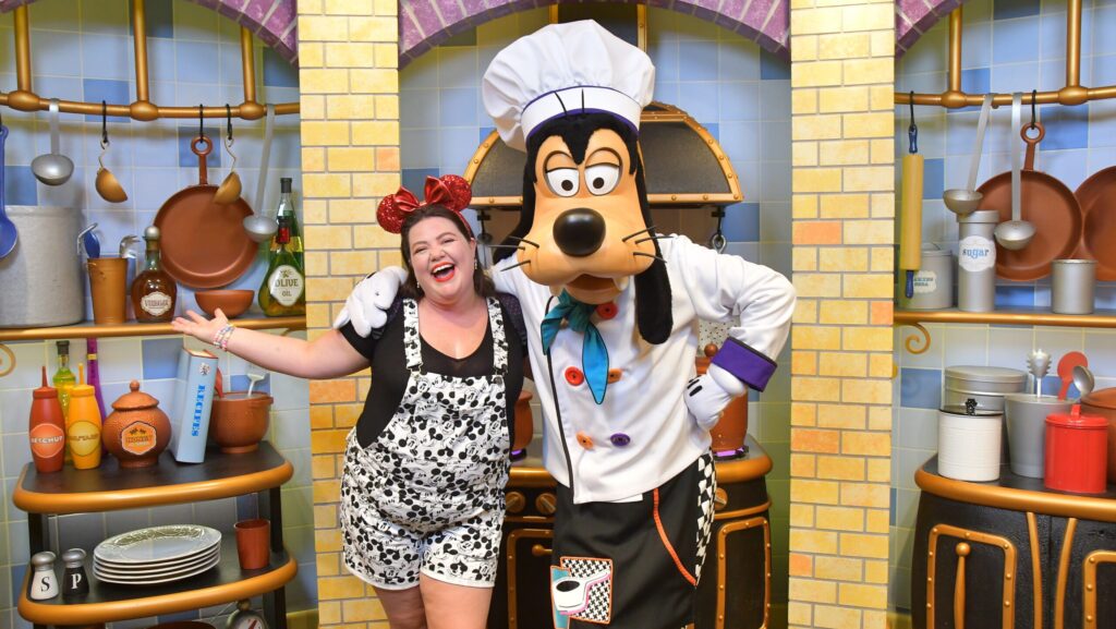 Megan and Goofy at Goofy's Kitchen