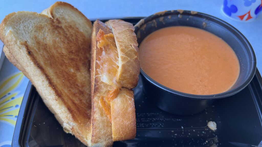 Grilled cheese and tomato soup