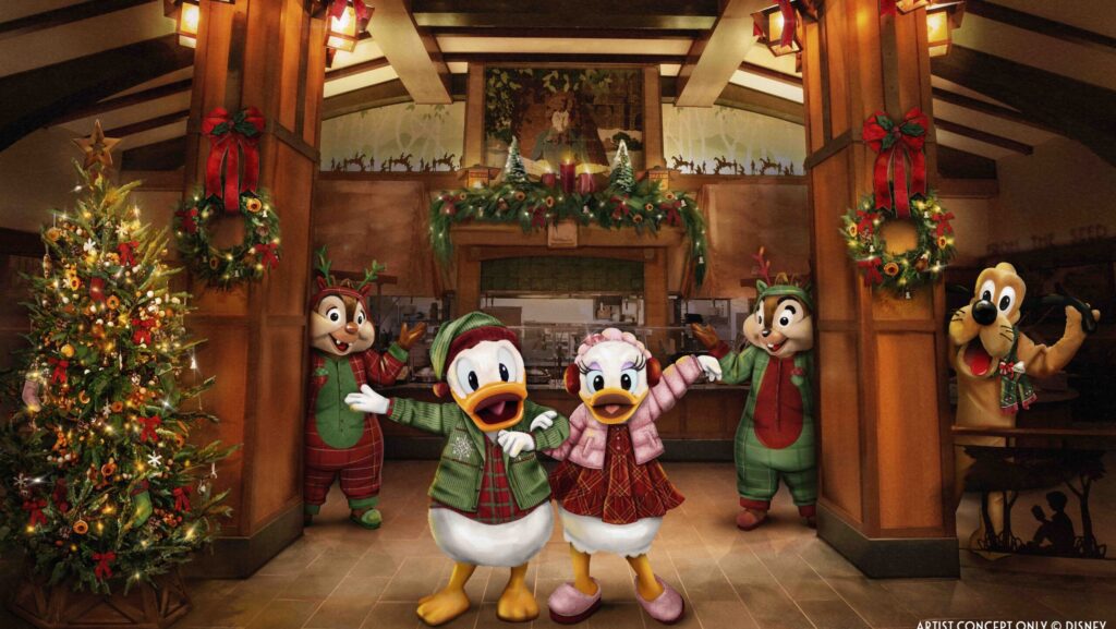 Artist rendering of Disney Characters in their pajamas.