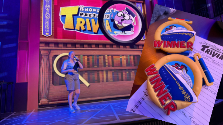 Trivia on the Disney Destiny (Photo: Dave Parfitt)