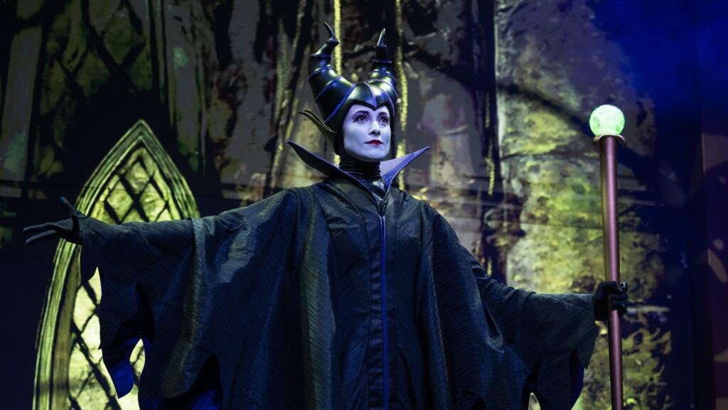 Maleficent on the Disney Destiny