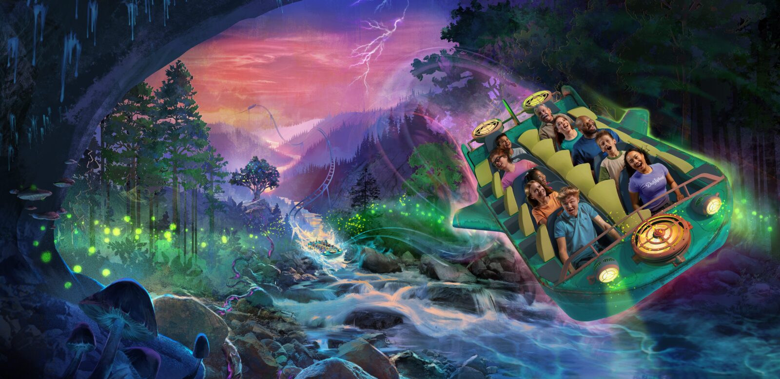 Artist rendering of new attraction coming to Dollywood