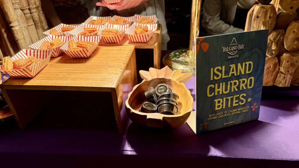 Churro Island Bite at Volcano Bay Nights