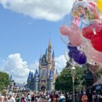Main Street, U.S.A. with Cinderella Castle in the background at Magic Kingdom, Walt Disney World