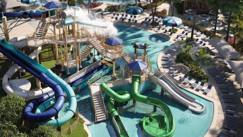 The new Captiva Landing water park area at South Seas on Captiva Island, Florida