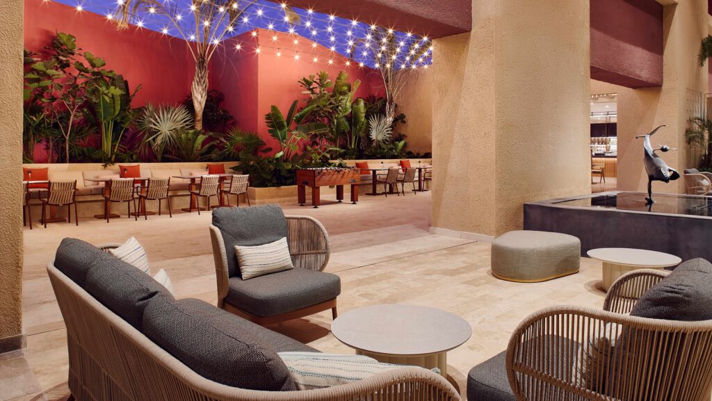 A rendering of a lounge and lobby area at The Westin Playa Vallarta, an All-Inclusive Resort