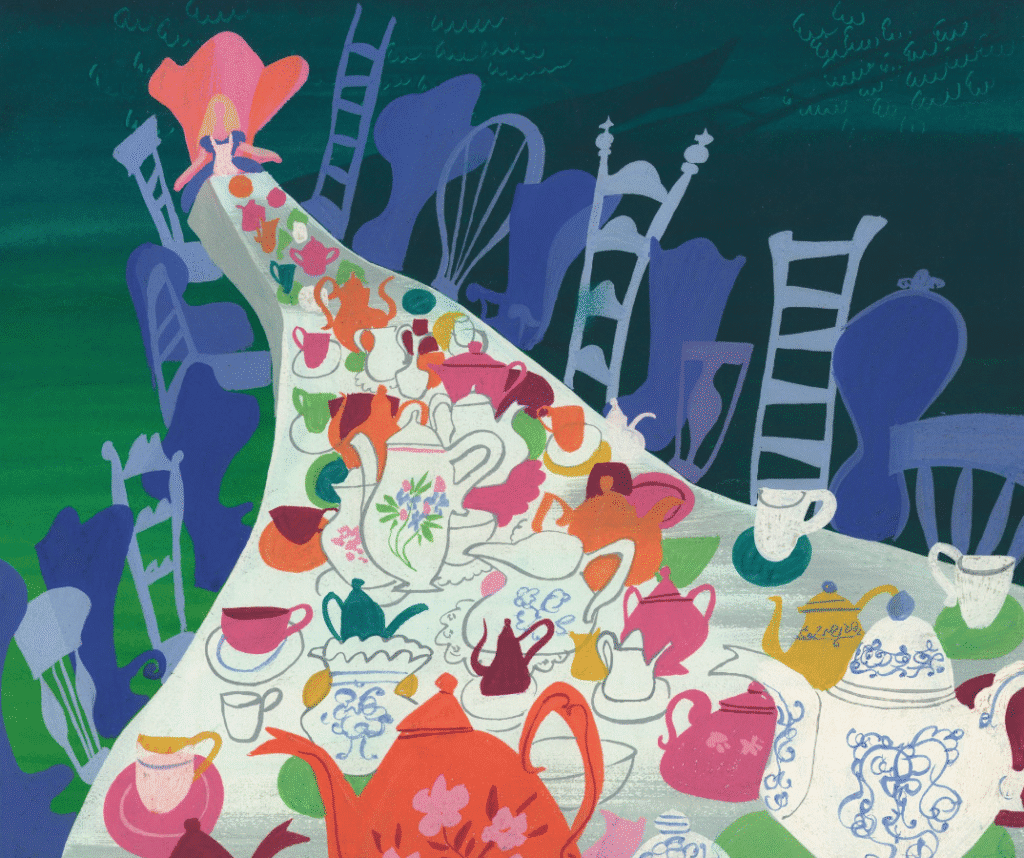 Mary Blair concept art from "Alice in Wonderland"