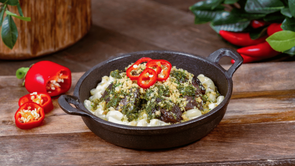 Sirloin Gruyère Mac & Cheese from the 2026 Disney California Adventure Food & Wine Festival