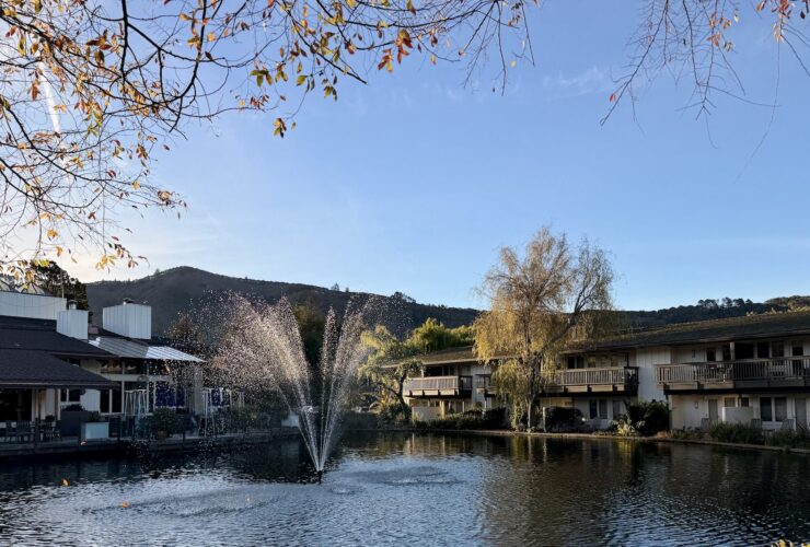 view of lake at The Quail in Carmel California
