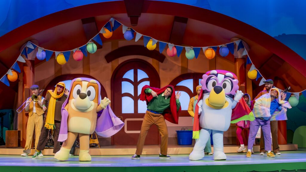 Bluey and Bingo at Disneyland