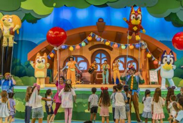 Bluey and Bingo at Disneyland