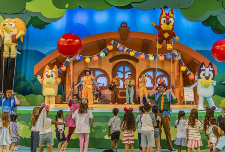 Bluey and Bingo at Disneyland