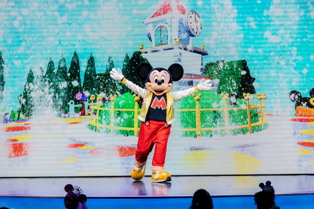 Mickey Mouse on stage at Disney Jr. Mickey Mouse Clubhouse Live!