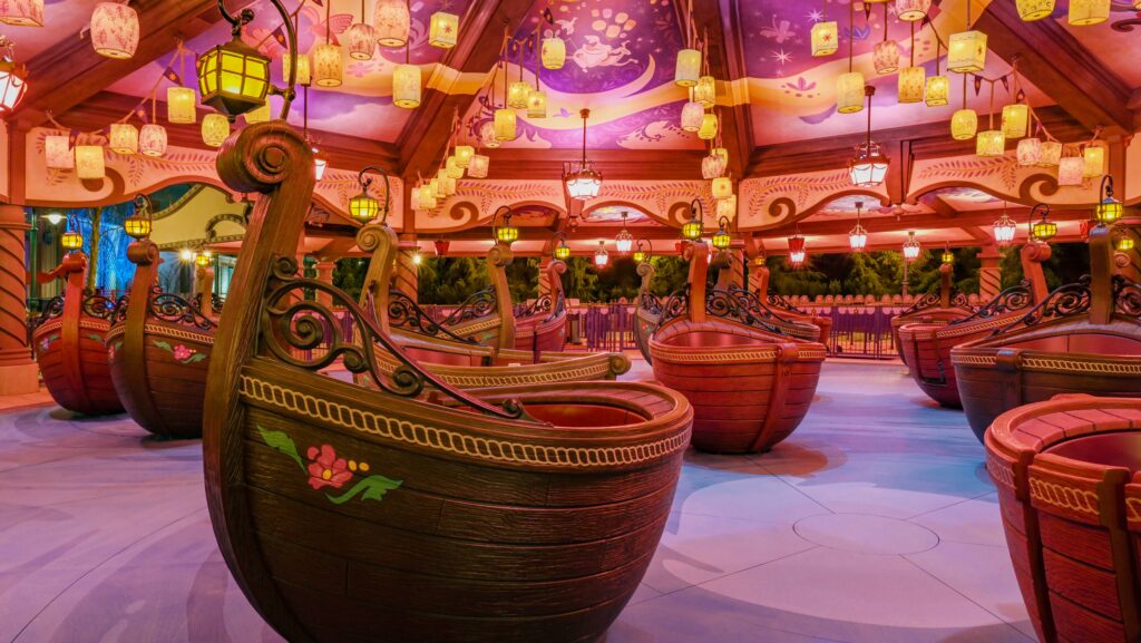 Tangled-themed flat ride at Disney Adventure World