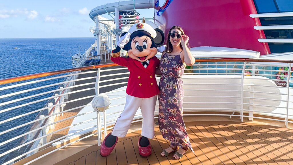 Minnie Mouse meet and greet aboard the Disney Wish