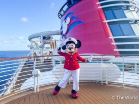 Captain Minnie Mouse aboard the Disney Wish