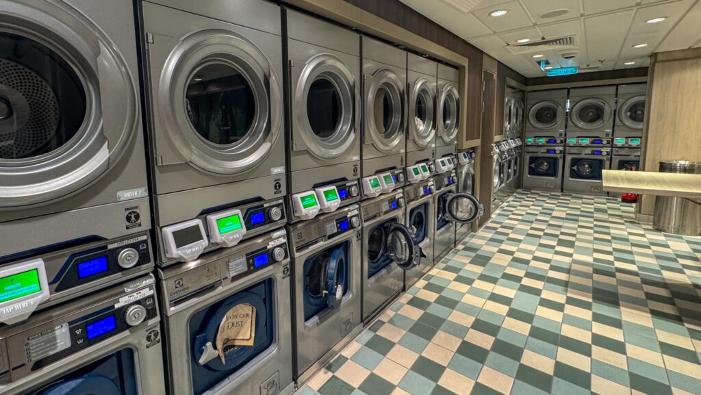 Laundry room aboard the Disney Wish