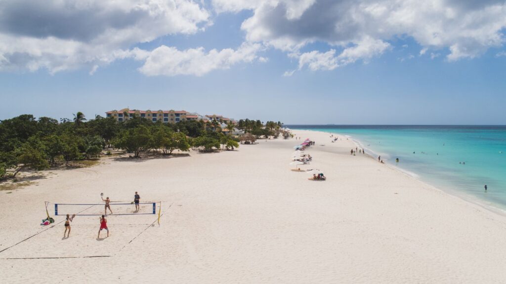 Volleyball at Eagle Beach in Aruba