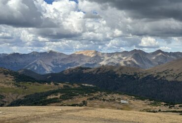A view of the Rocky Mountains from a vantage point on Trail Ridge Road near Estes Park, Colorado