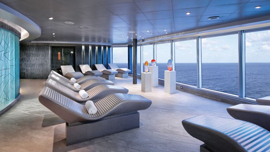 Thermal suite in the spa onboard Holland America