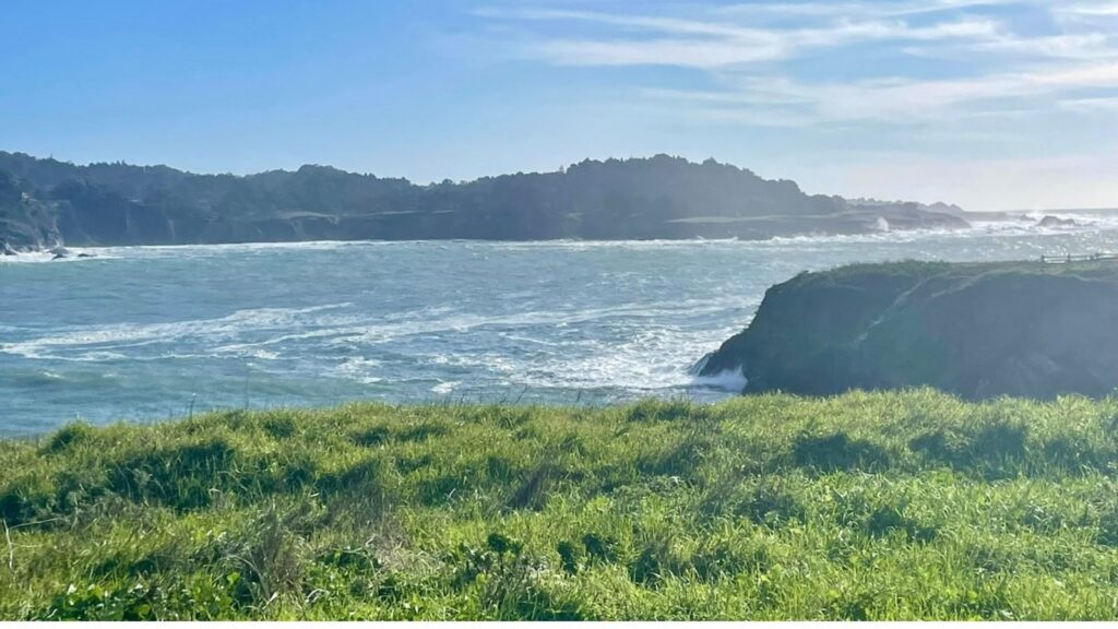 walking trail at the Stanford Inn in Mendocino