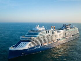 Celebrity Beyond cruise ship in the ocean