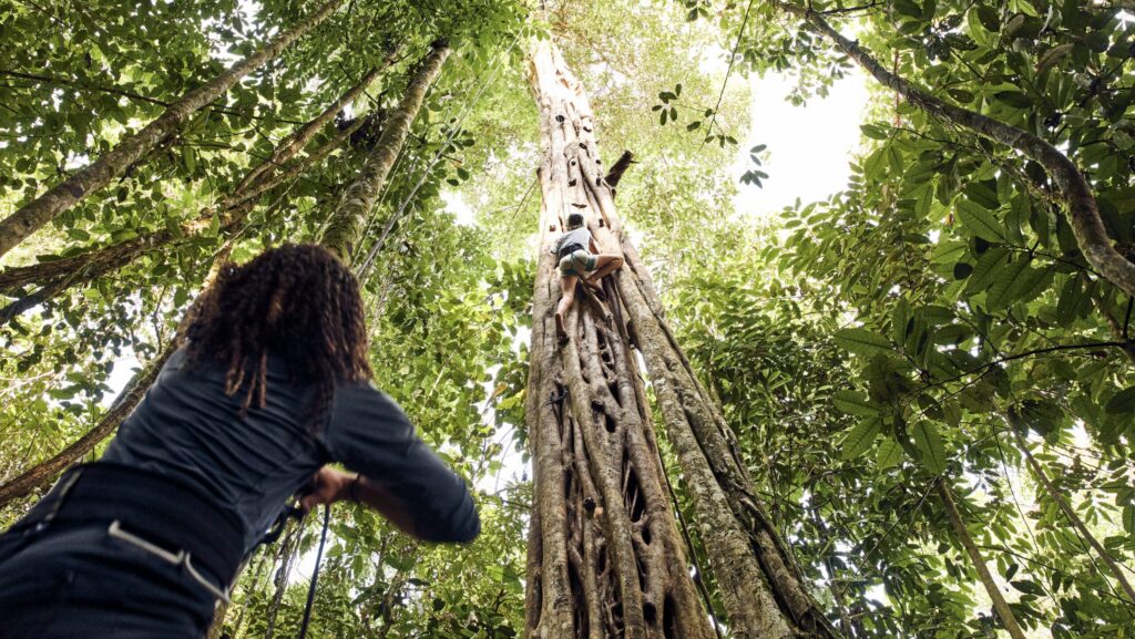 An introduction to knots, ropes, and tree climbing for teens at Hacienda AltaGracia, Auberge Collection