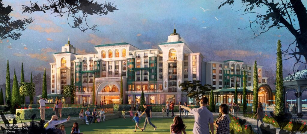Konsep seni untuk Enchanted Star Hotel di Shanghai Disneyland
