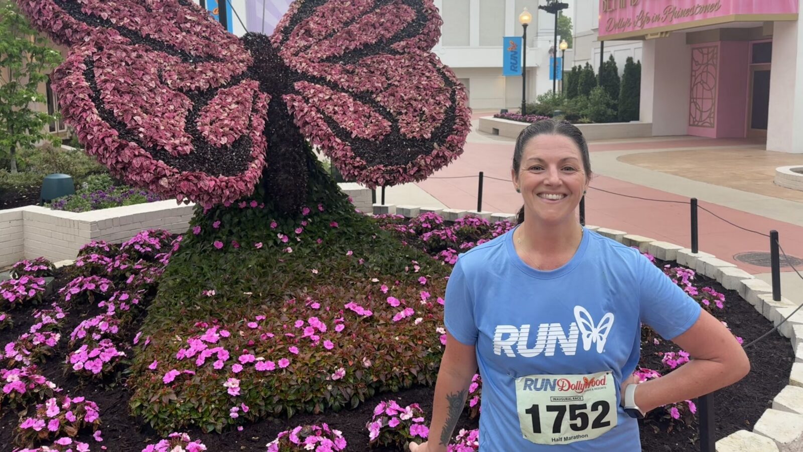 Tarah Chieffi at inaugural Run Dollywood race