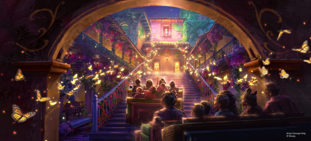 Concept art for Antonio's Fiesta de Encanto at Animal Kingdom