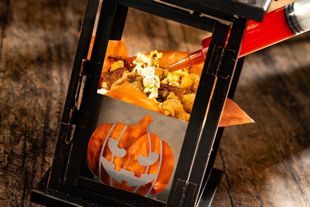 Midnight Mayhem Popcorn Chicken at Jock Lindsey's Halloween Hangar Bar at Disney Springs