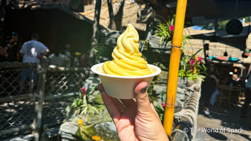 Pineapple Dole Whip from Tropical Hideaway at Disneyland Resort