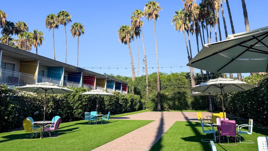 Lawn area at The Anaheim Hotel