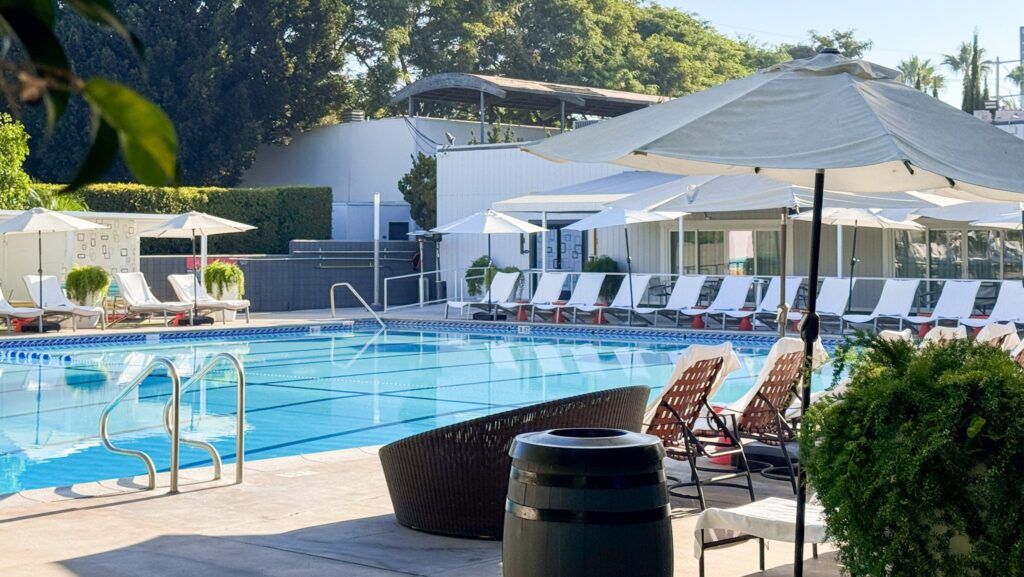 Pool area at The Anaheim Hotel