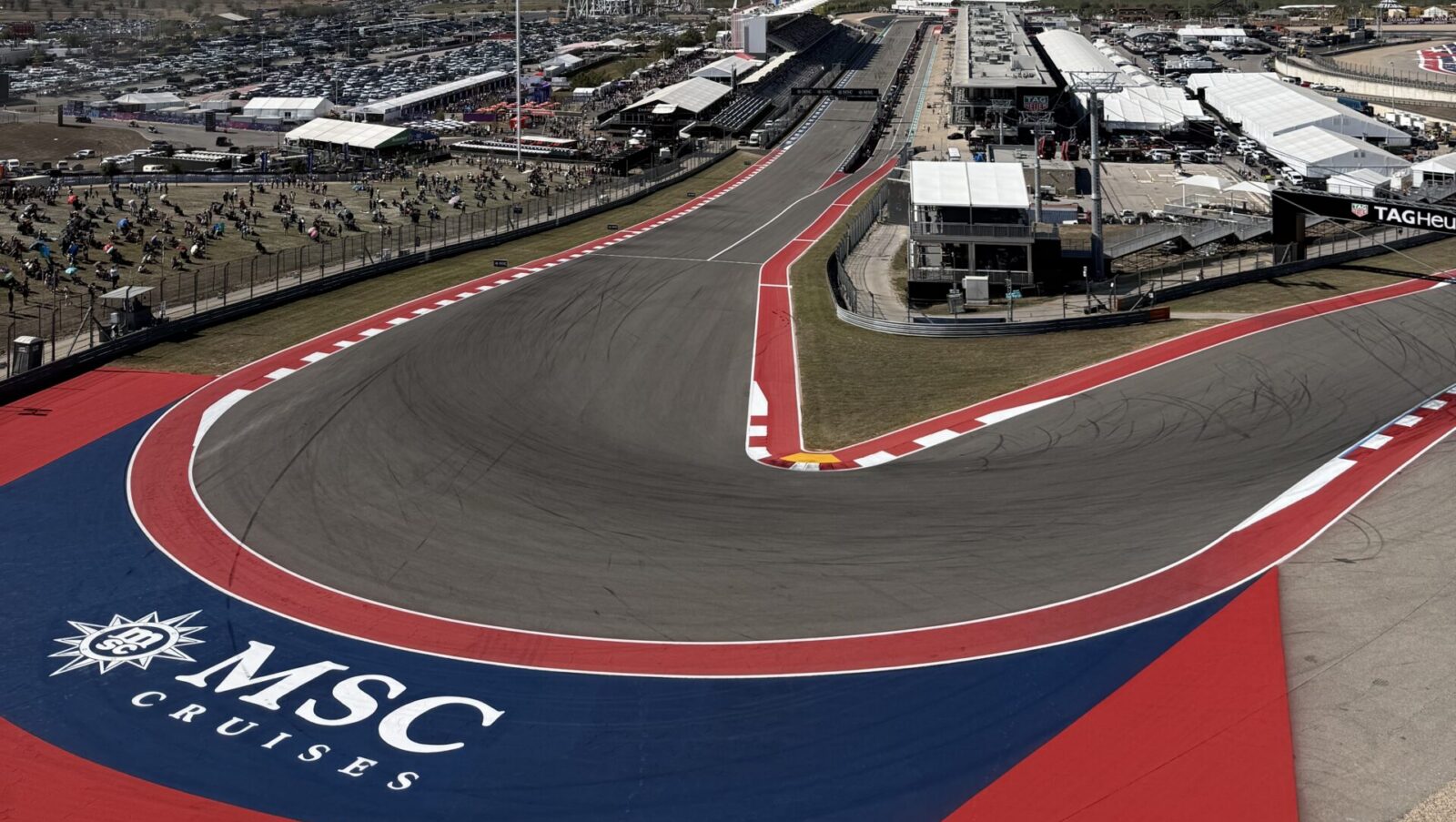 Turn one at Circuit of the Americas