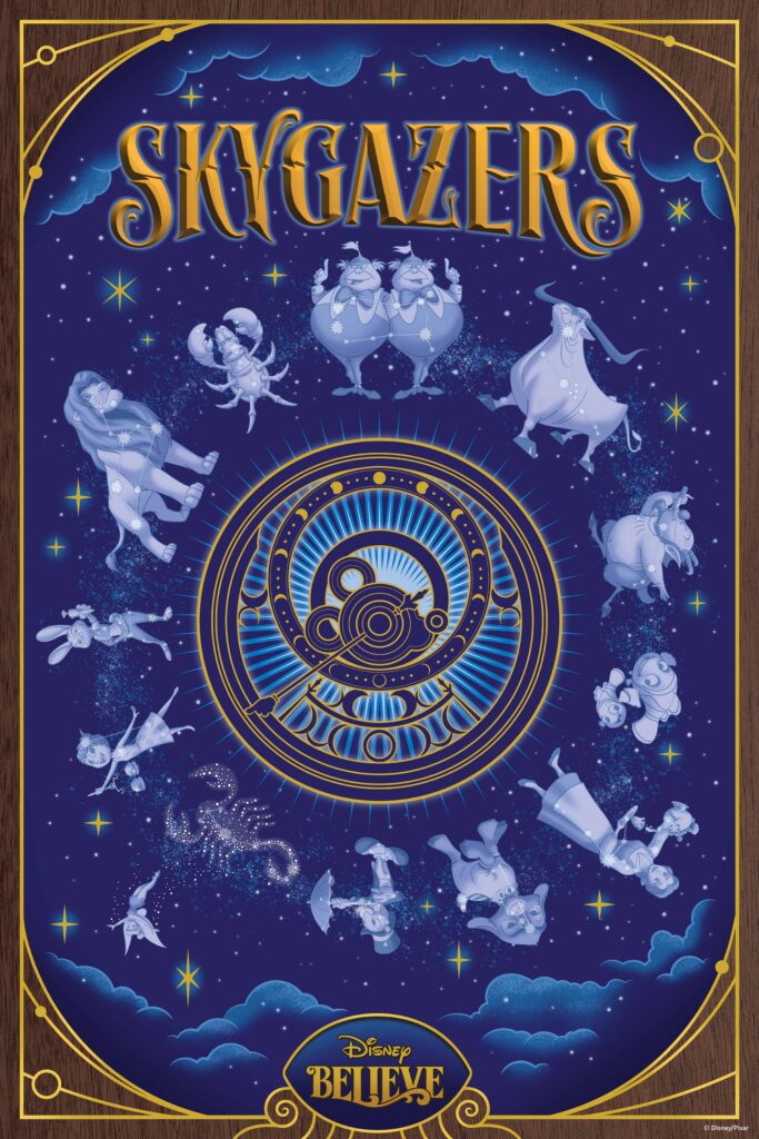 Poster for Skygazers pub coming to the Disney Believe